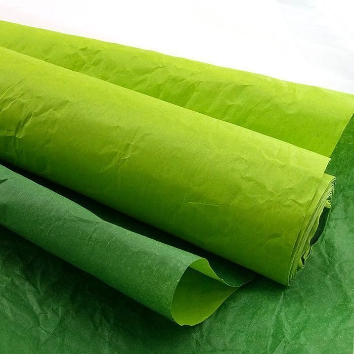 Бумага Эколюкс (жатая) Темно-зеленый / Салатовая