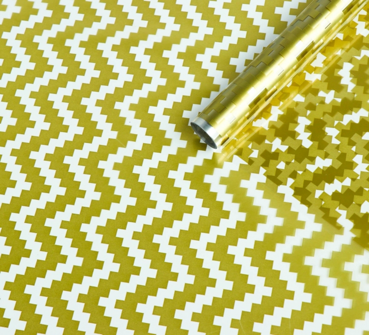 Пленка глянцевая "Шеврон" Золотой