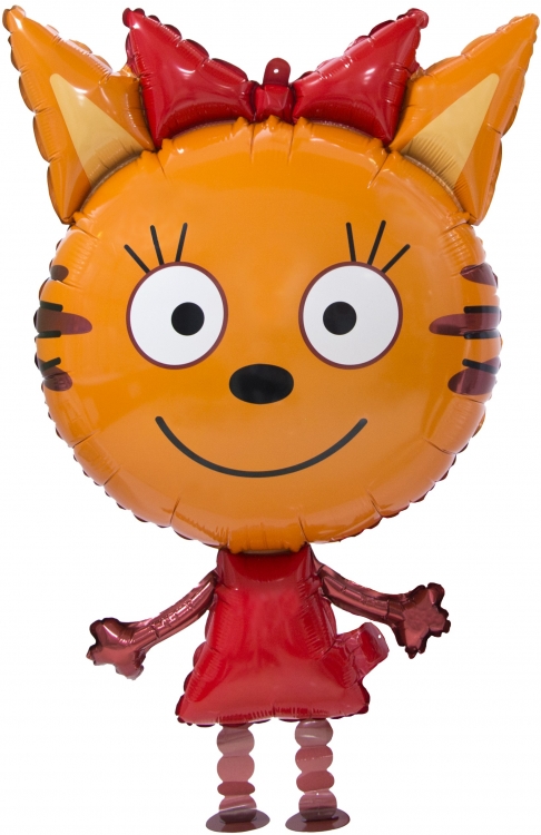 Шар Ходячая фигура Три Кота, Карамелька (в упаковке)